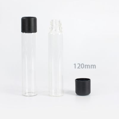 110mm height Glass Pre Roll Packing Pre Roll Tube With Child Resistant lid