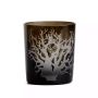 Wholesale Factory Made Low Price Stock Overlay Glass Candle Jar Hand Cut Pattern Glass Container