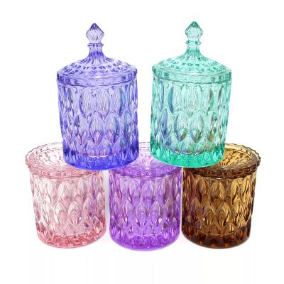 glass candle jars glass with lids suppliers