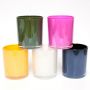 8oz 10oz 12oz coloured empty glass jar for candles making