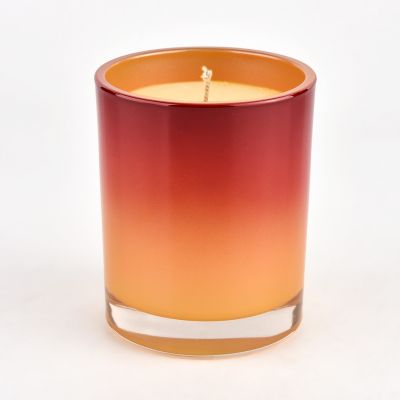 luxury mixed color glass candle holder for wholesale