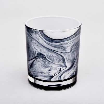 empty glass candle jar 8oz handmade design custom candle vessel