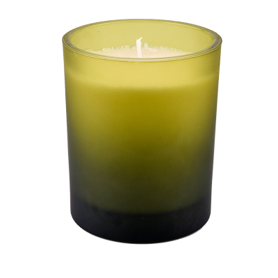 Luxury gradient colors glass candle vessel for making