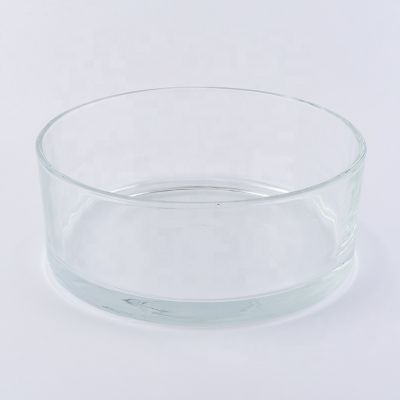 luxury large size 5 wicks glass candle bowl