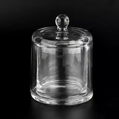 Newly luxury 200ml glass candle jars with hood for supplier