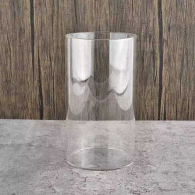 large luxury empty unique glass candle vessel