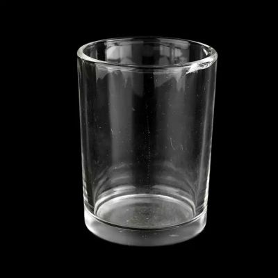 Hot sale 8oz 10oz luxury customized cylinder glass candle jar wholesale