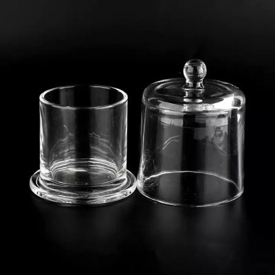 Bell shape domed shape glass cloche container jar