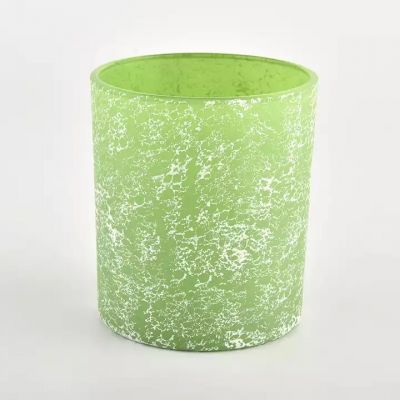 fancy light green candle jars glass candle vessel as gift