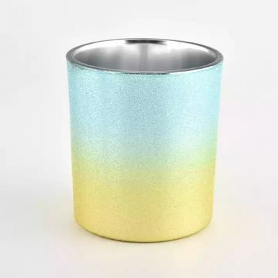10oz electroplated Glass candle vessels for candle making