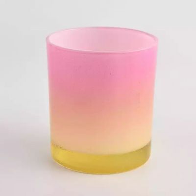 colorful soy wax glossy glass candle for making with home decoration