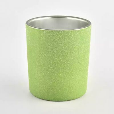 new arrival glass vessels for candles green candle vessel for home decor