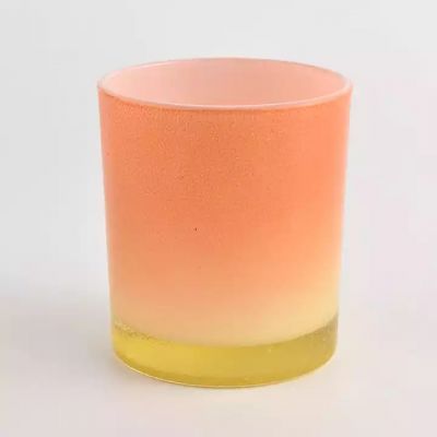 ombre color glass candle holder manufacturer