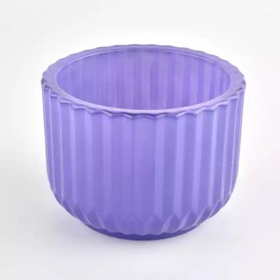 large purple votive glass vessels for candles wholesale
