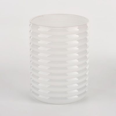 unique stripe glass vessels for candles glossy candle holder wholesale