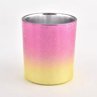 luxury new color decor glass candle holder