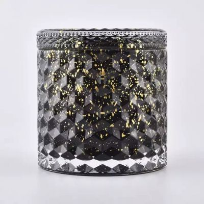 popular shine glass candle jar with glass lids votive holder