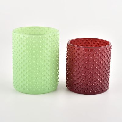 315ML special shape candle holder with spring green color for home deco