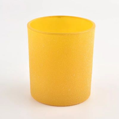 custom label gift home decor yellow candle glass jar difusor de aroma