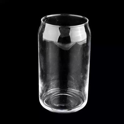 Wholesale 480ml customized cylinder glass candle jar for wedding