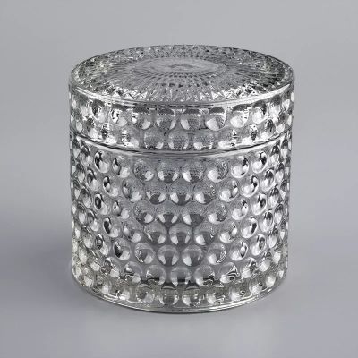 luxury small size glass candle jar container
