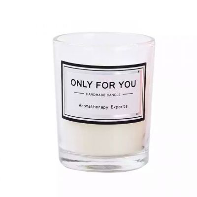 Hot sell 3oz 90ml Sprayed Frosted Electroplated glass candle jar for decoration candles