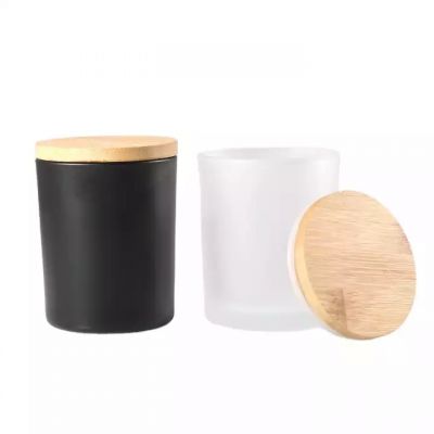 200ml 300ml candle cup color glass luxury candle can glass with cover