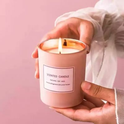 Wedding 4Oz 8Oz 10 Oz 12Oz 16Oz 230Ml 320Ml 500Ml Candle Jars Pink Rose Gold Candle Vessel With Gift Boxs