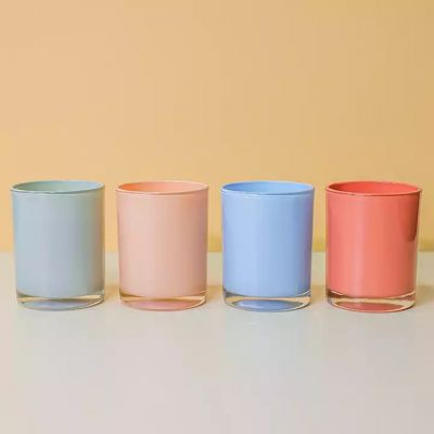 7oz 9oz 12oz Glass Candle Jar High Quality Bulk Crystal Candle Holders With Wooden Lid For Candle Making