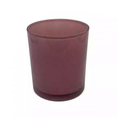 Wholesale 7oz multi color customized polished tumbler glass candle jar can be used for home decoration