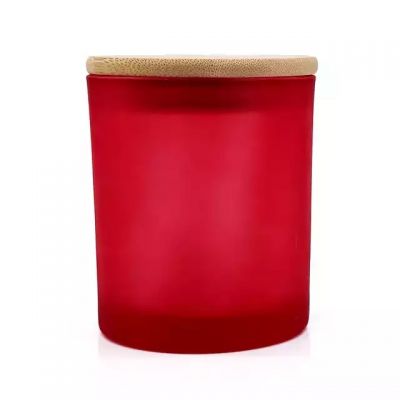 Wholesale Hot Sale 15oz Glass Candle Jar with Bamboo Lid for DIY Candle Making as Home Decoration