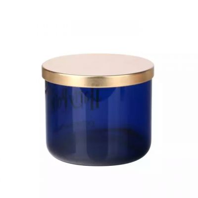 Factory Direct Heat Resistant Glass Jar OEM Candle Jars With Cover Candlestick Holders Luxury