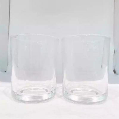 Home Decorative 20oz U shaped round bottom glass candle jars for wholesale