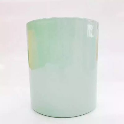 New style 16 oz light green soy wax glass candle making supplies