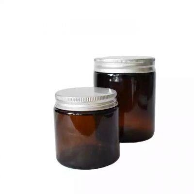 candle vessel 4oz 6oz 8oz 12oz customizable empty amber glass jar for candle