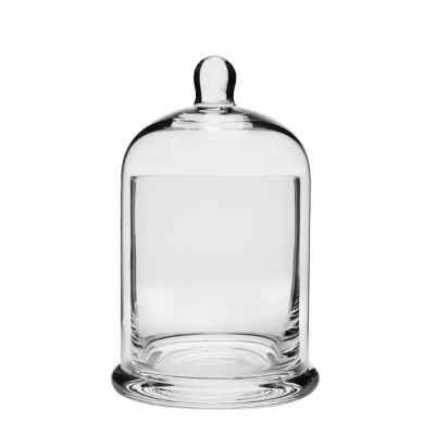 wholesale eco friendly cloche candle jars glass jar with lid for candles