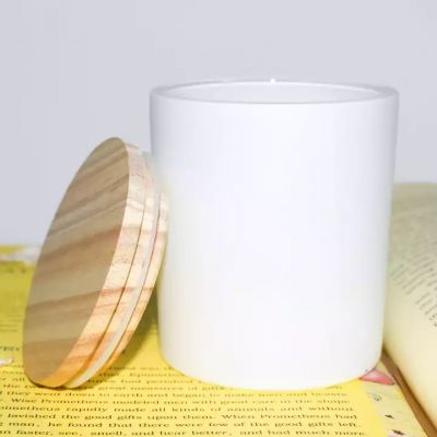 quality 300ml custom color empty candle jars glass with box