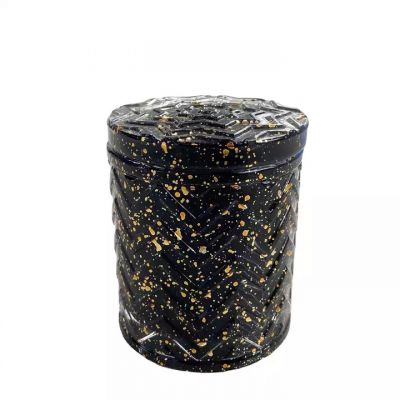 gold luxury glass jar for candle making candle luxury glass jar with lid cork glass lotus flower black luxury jars for candle