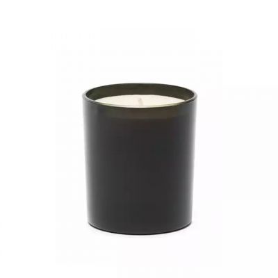 High quality multi specification black aromatic candle jar with wooden or aluminum cover