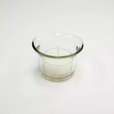 Romantic Glossy Mini Mart Tealight Easter Votive Candle Holder Container Cups Glass Small Candle Jars for Valentine's Day
