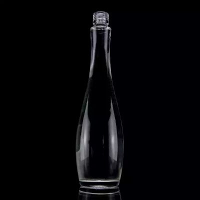 High End 750ml 75cl Super Flint Teardrop Shaped Rum Vodka Whisky Glass Bottle With Screw Cap
