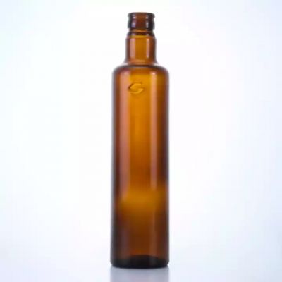 Wholesale Cylinder Shape Glass Bottle Beer Hot Sale Amber Glass Bottle With Screw Cap
