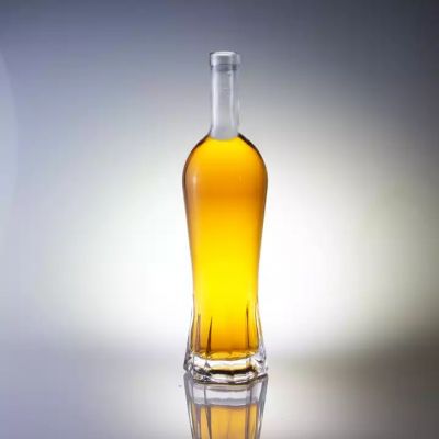 Custom 750ml Glass Bottle Weight For Spirit Whiskey High Quality 500ml Glass Liquor Bottle For Whiskey