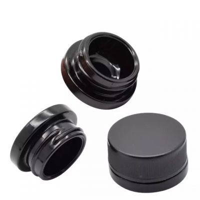 Cosmetic jar bamboo frosted glass small glass spice jars set manufacture for blender