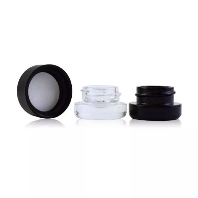 Mini Canister Professional Special Use Dust Free Glass Concentrate Jar by Round Square Shape Material Soda-lime Glass