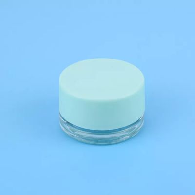 1Gram 5ml Mini Clear Cosmetic Air Tight Concentrate Skin Care Cream Glass Jar With Child Resistant Cap