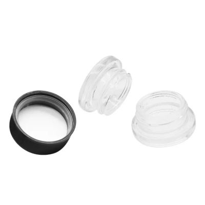 Custom Logo 5ml 7ml 9ml Straight Sided Clear White Black Glass Concentrate Containers Glass Containers Glass Jar