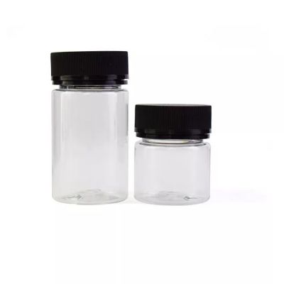 Hot Selling New Styles Small Rolling Packaging Flower Storage Custom 1oz 1.5oz Clear Glass Jar with Child Resistant Lid