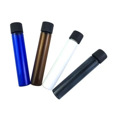 Wholesale Packaging Empty Cosmetic Cream Glass Tube Custom Made Decorate Fancy Glass Tubes with Plastic Child Resistant Lid