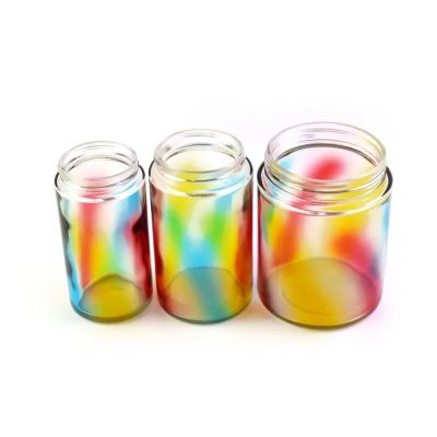 4oz Color Spray Paint Child Proof Cap Storage Glass Jar Custom Packaging